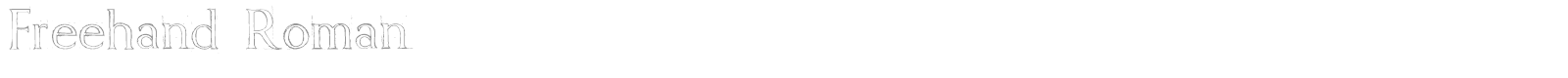 Freehand Roman font preview